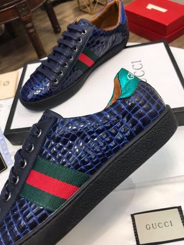 Giày nam GUCCI buộc dây da vân bóng đẹp độc