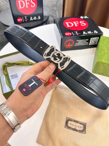 Belt nam GUCCI* dây vân cá sấu