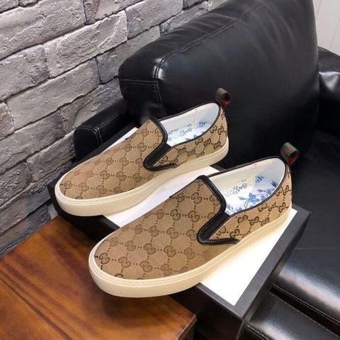 Giày slip on nam GUCCI hoạ tiết logo đẹp