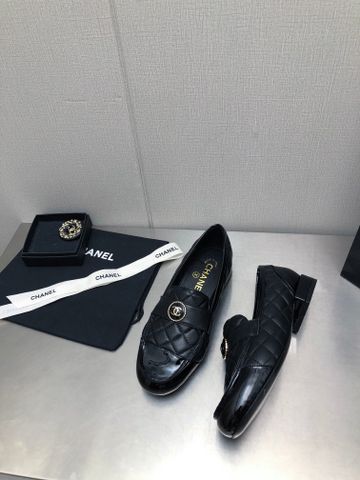 Giày nữ Loafer chanel* da bê trần vân trám đẹp sang mẫu mới VIP 1:1 3 màu chất lượng hàng đầu