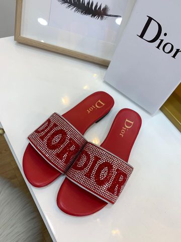 Dép nữ Dior quai đính đá đẹp sang có 4 màu