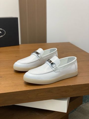 Giày slip on nam PRADA* da bò lỳ SIÊU CẤP