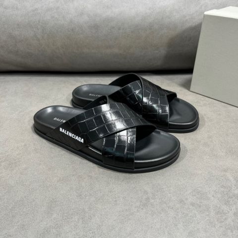 Dép nam Balenciaga* quai vân cá sấu mẫu mới cực đẹp độc màu trắng và đen