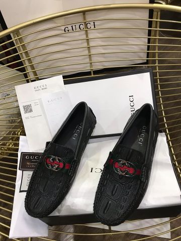 Giày lười GUCCI vân cá sấu đẹp