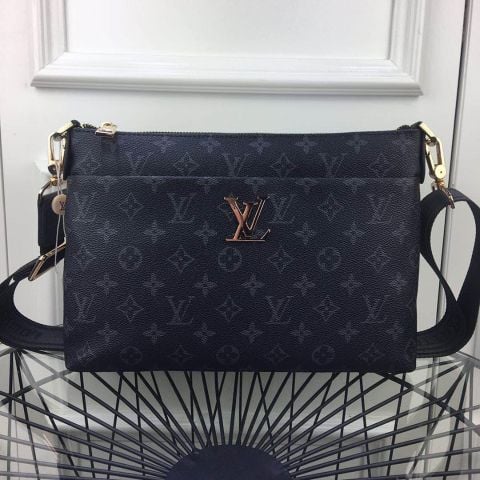 Túi nam LV size 30cm đeo dài hoặc cầm tay như Clutch đều đẹp