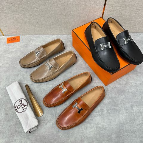 Giày lười HERMES* da bò mềm đẹp SIÊU CẤP