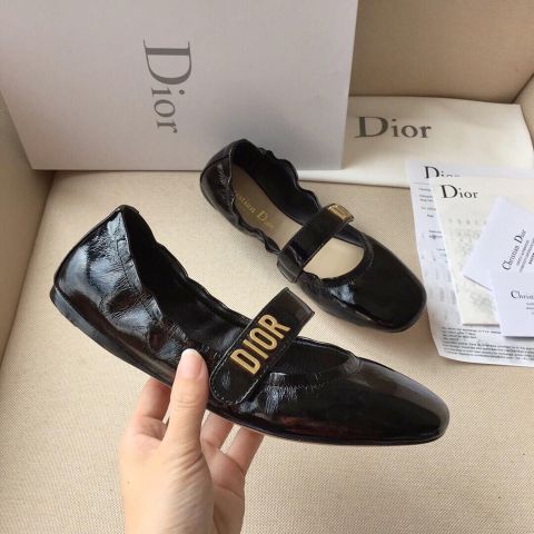 Giày bệt Dior da bóng đế và da siêu mềm đẹp cao cấp