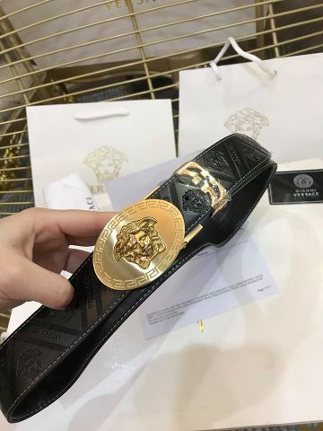 Belt nam VERSACE mặt vàng dây da dùng 2 mặt mềm đẹp