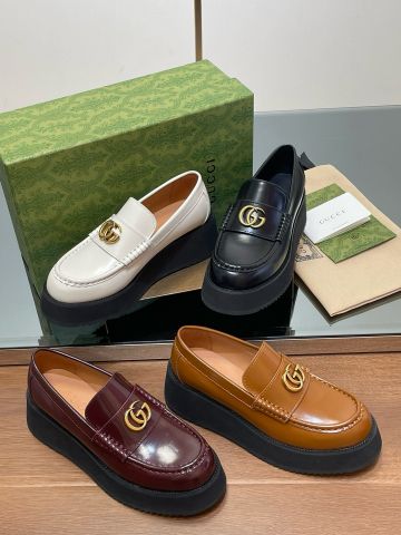 Giày nữ Loafer GUCC* Đế Độn Double G