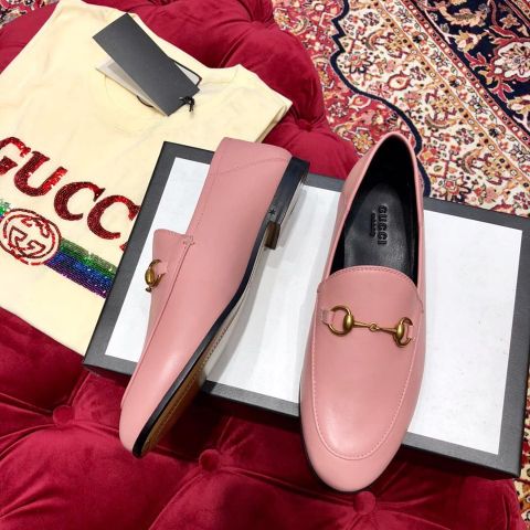 Giày bệt GUCCI nữ hàng da đẹp cao cấp 3 màu hồng, trắng, đen