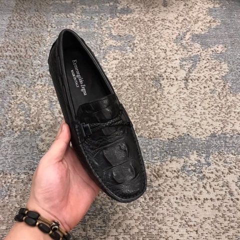 Giày lười zegna vân cá sấu đẹp độc