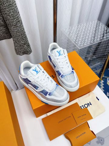 Sneaker LV* trainer nam nữ đính đá phối màu đẹp độc VIP 1:1