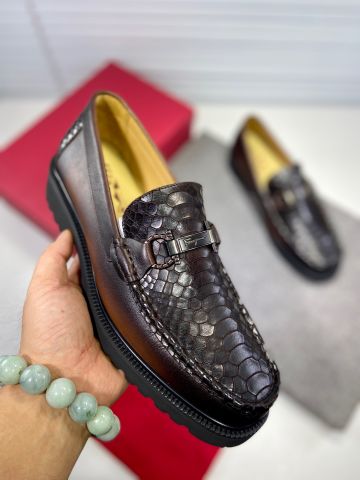 Giày nam Loafer SALVATORE* phối vân rắn đẹp lịch lãm cao cấp