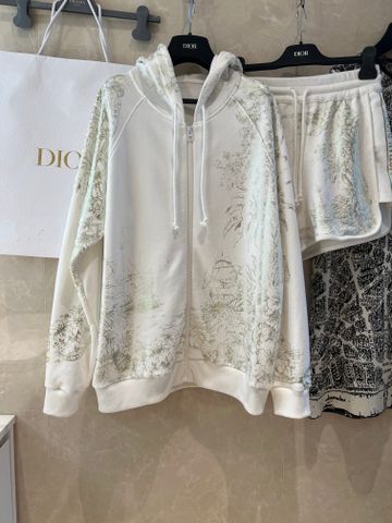 Bộ thể thao nữ Dior* hoạ tiết áo có mũ quần short đẹp SIÊU CẤP