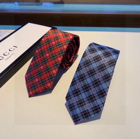 Cravat GUCCI* hoạ tiết kẻ đẹp 2 màu