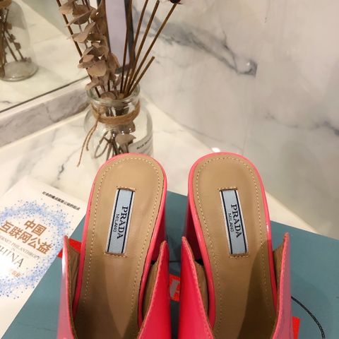 Sandal cao gót PRADA cao 8,5cm dáng đẹp sang cao cấp 