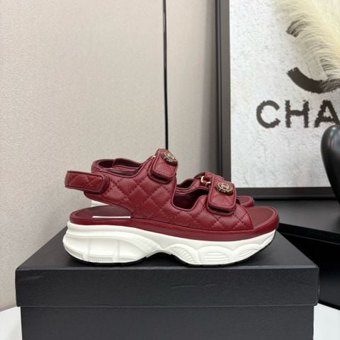 Sandal nữ CHNEL* thể thao Đế Cao Hè 2025