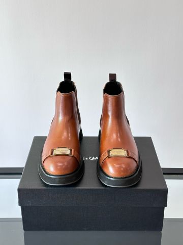 Giày nam cao cổ DG* đai ngang nẹp Logo vàng đẹp độc VIP 1:1