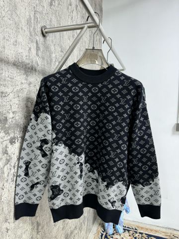 Áo len nam nữ L*V hoạ tiết Monogram mix 2 màu đẹp cao cấp