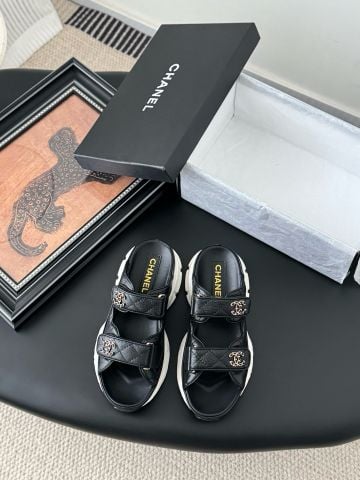 Sandal thể thao CHNEL* “Magic Sticker” Sandal Phiên Bản Nâng Cấp đế cao