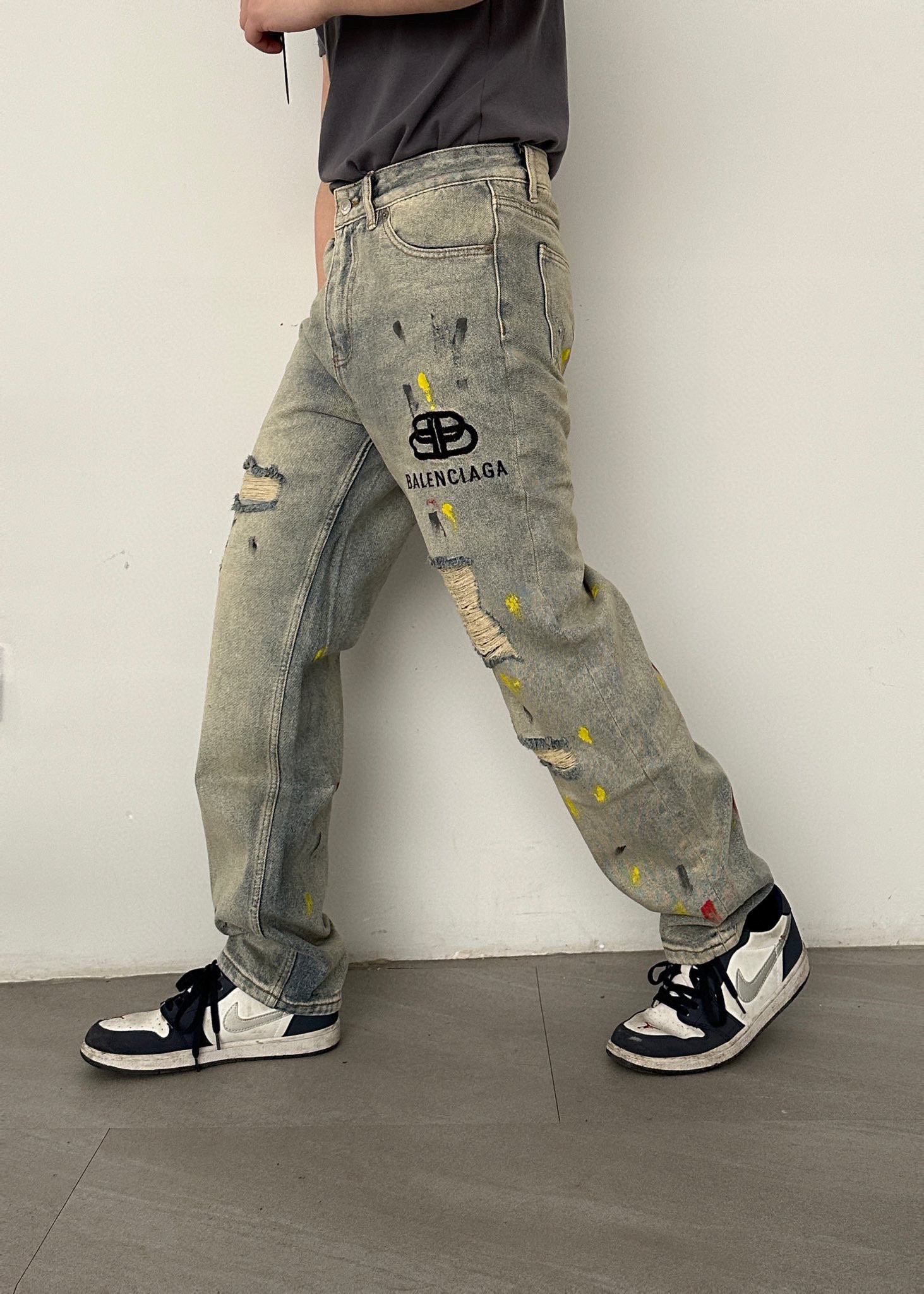 Quần jeans nam Balenciaga SIÊU CẤP 1400k Quần jean cổ điển rách khóa   lien fashion