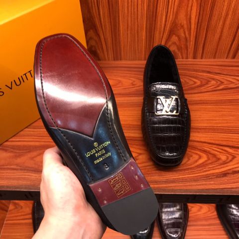 Giày nam Loafer LV* da cá sấu xịn nhập khẩu đẹp lịch lãm VIP 1:1