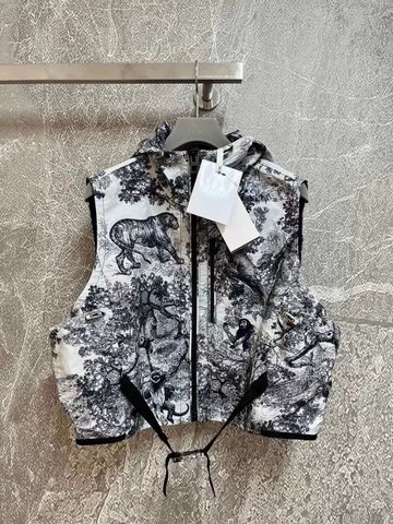 Áo khoác gile Dior* hoạ tiết đai đeo đẹp độc VIP 1:1 mẫu mới