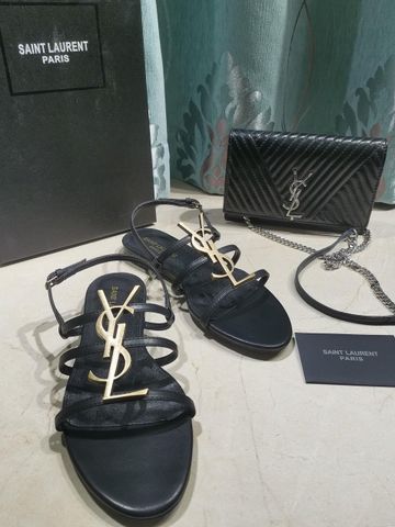 Sandal nữ ysl đế bệt đẹp cao cấp