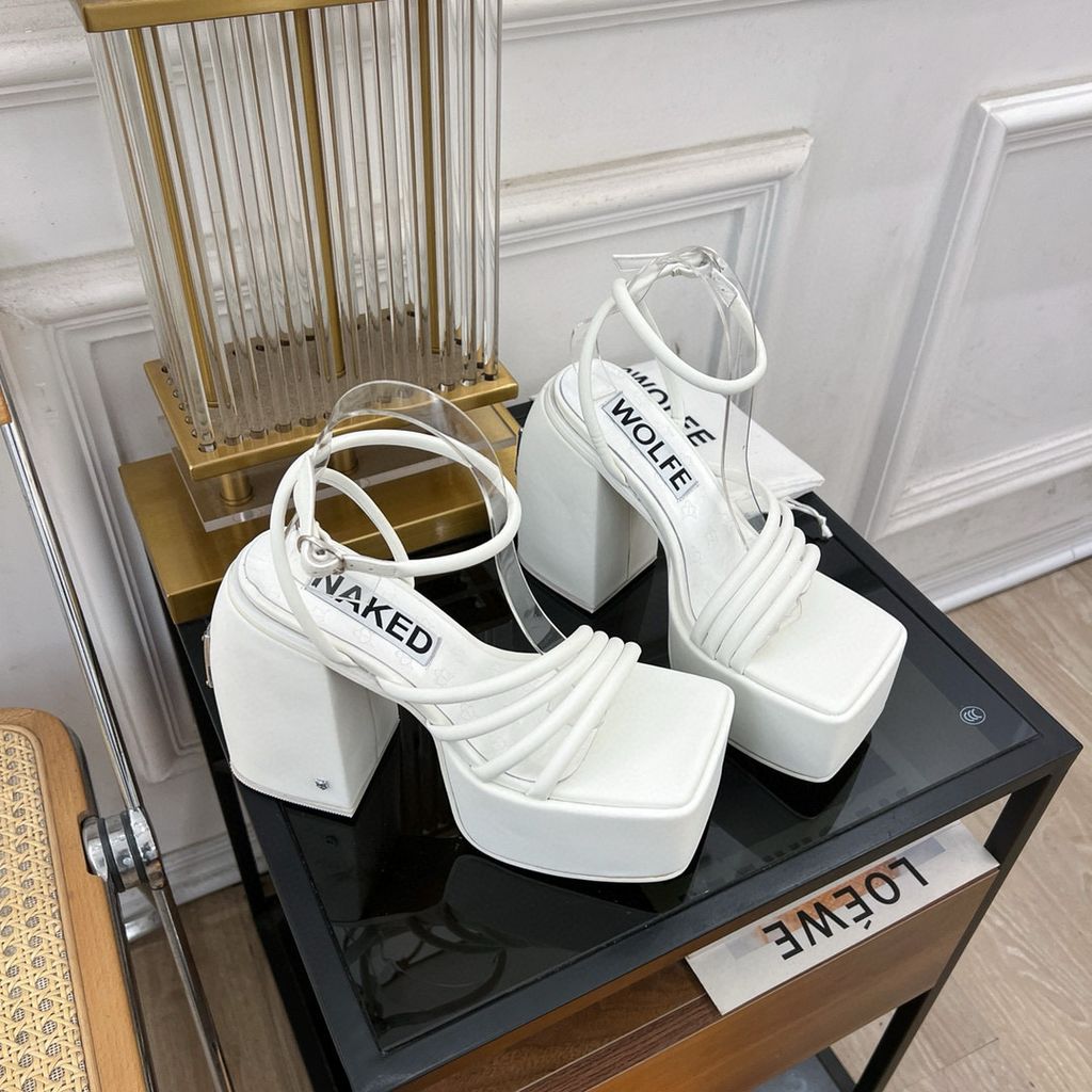 Sandal cao gót Naked* WWolfe* đế to cao 14cm đẹp độc vip 1700k dòng dé – lien fashion