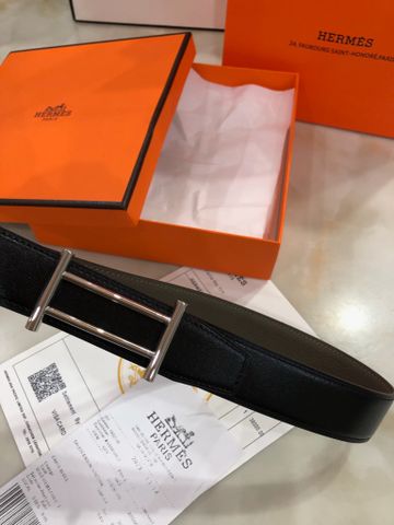 Belt nam nữ HERMES* bản 3,2cm dây da bò