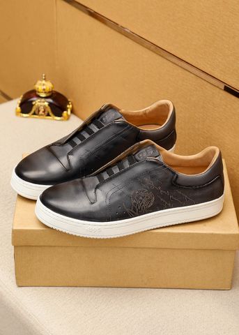 Giày nam buộc dây BERLUTI* da bò khắc chữ kiểu độc