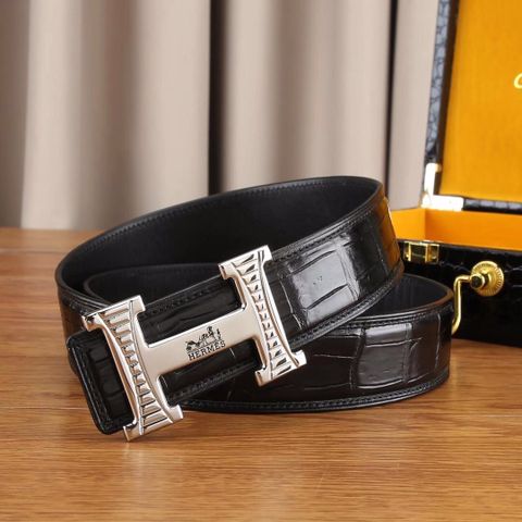 Belt nam SALVATORE* da bụng cá sấu bản 3,8cm