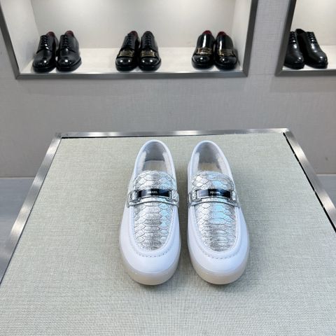 Giày nam PRADA* da bò phối da rắn VIP 1:1