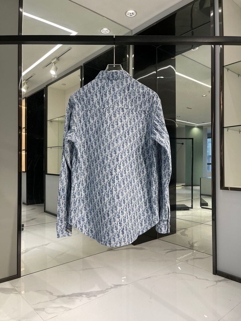 ÁO SƠ MI NỮ DIOR HỌA TIẾT OBLIQUE NỔI BẬT PHONG CÁCH QUÝ PHÁI SANG TRỌNG