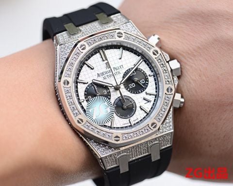 Đồng hồ nam Audemars Piguet thể thao mặt nạm đá case 45mm