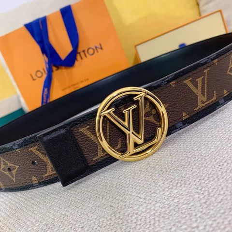 Belt nam LV* dây hoạ tiết Monogram nâu kiểu đẹp cao cấp