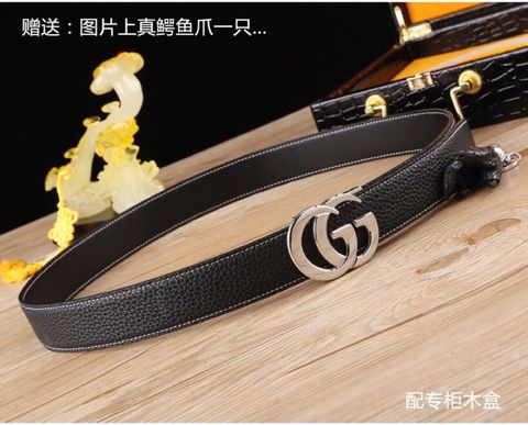 Belt GUCCI nam nữ bản 3.5cm dây da mềm đẹp cao cấp