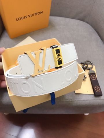 Belt nam LV* dây da bò lỳ dập chữ nổi đẹp