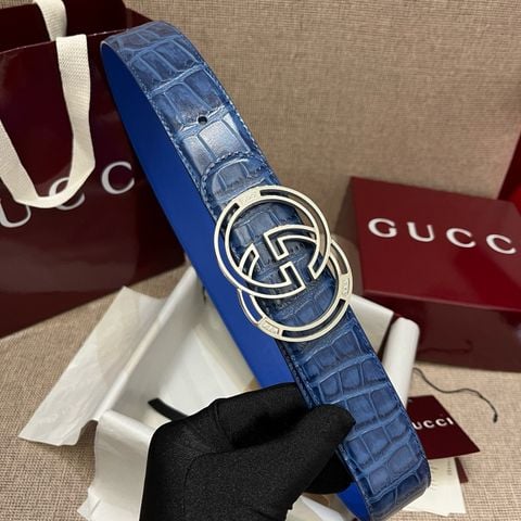 Belt nam / Thắt lưng nam GUCC* vân cá sấu
