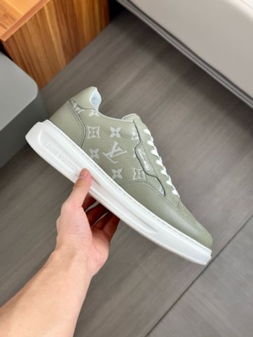 Giày nam buộc dây L*V da bò in hoạ tiết Monogram màu đẹp VIP 1:1