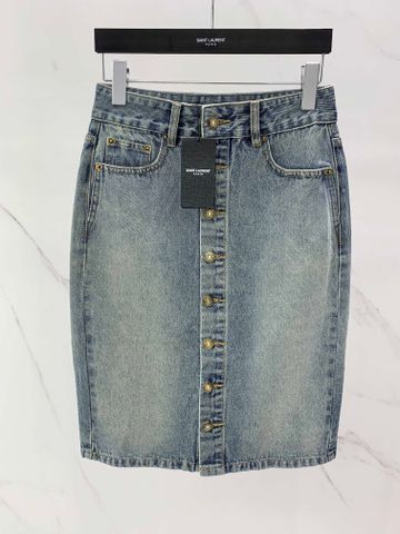 Chân váy jeans YSL* SIÊU CẤP