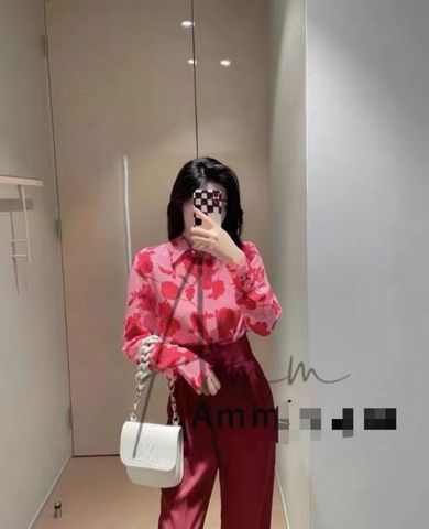 Sơ mi nữ max mara hoạ tiết hoa SIÊU CẤP