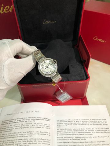 Đồng hồ nữ CARTIER* dây kim loại case 33mm vỏ bạc