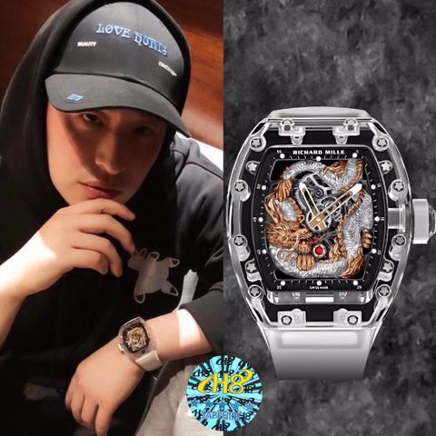 Đồng hồ nam RICHARD* MILLE* rồng vỏ trong suốt hàng độc VIP 1:1