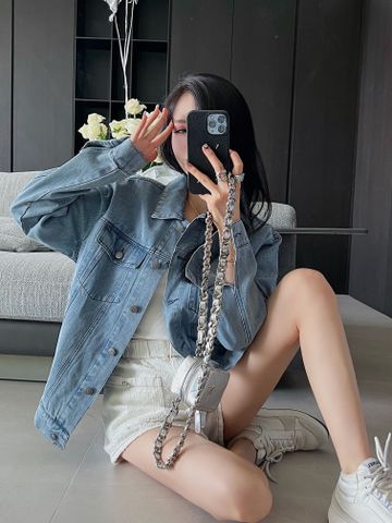 Áo khoác jeans nữ chanel*