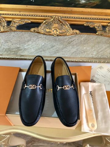 Giày moccasin nam L*V da bò mềm đẹp SIÊU CẤP
