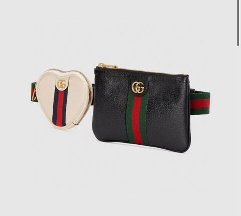 Belt bag GUCCI* gồm 2 ví nhỏ da bò SIÊU CẤP