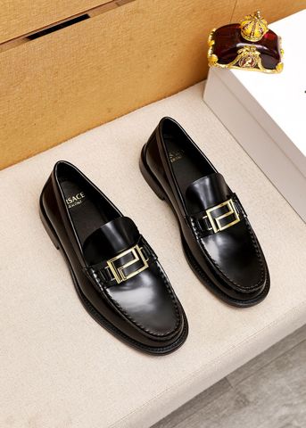 Giày nam loafer VERSACE* da bóng