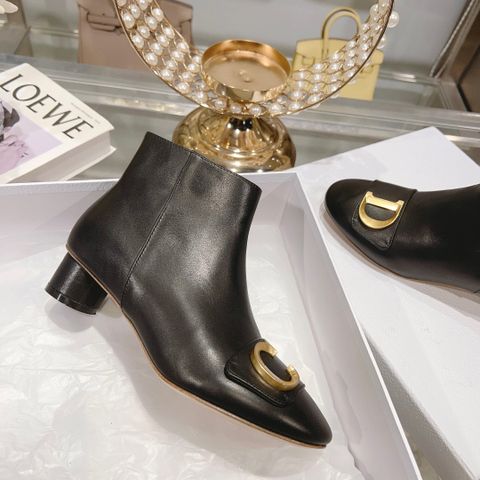 Boot Dior* cổ thấp gót 4,5cm VIP 1:1 chất lượng hàng đầu
