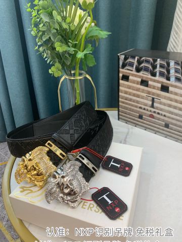 Belt nam VERSACE* mặt Logo nạm đá đẹp độc SIÊU CẤP